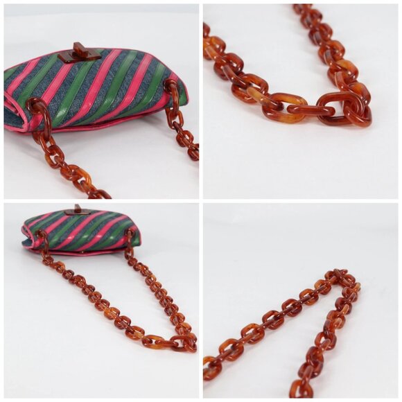 PRADA Shoulder Bag Denim Blue Auth 140894V - Picture 16 of 16